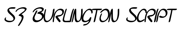 SF Burlington Script font preview
